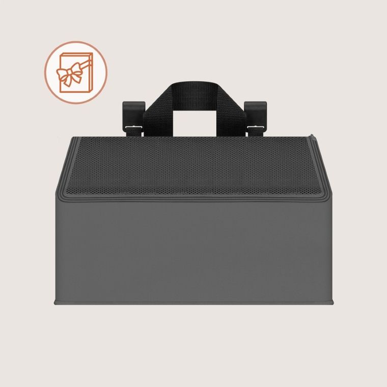 Lionelo, Sidepocket, organizer do łóżeczka, średni, grey