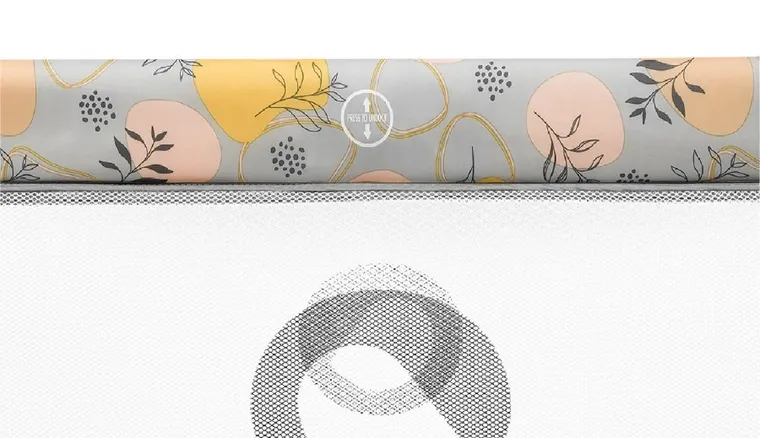 Lionelo, Stefi Plus, łóżeczko turystyczne, dwupoziomowe, składane, Pink Yellow