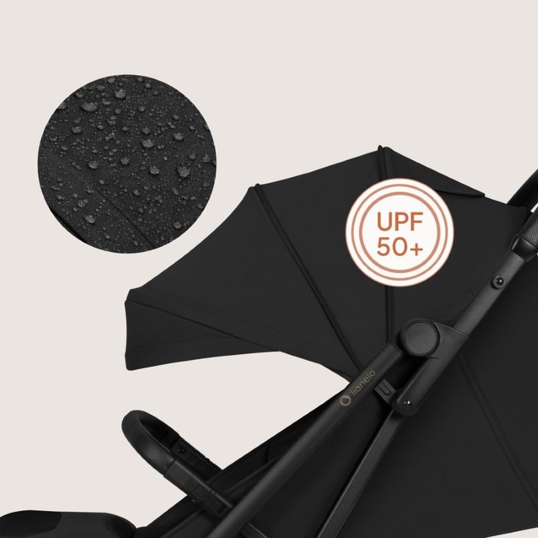 Lionelo, Tansi, wózek spacerowy, black onyx