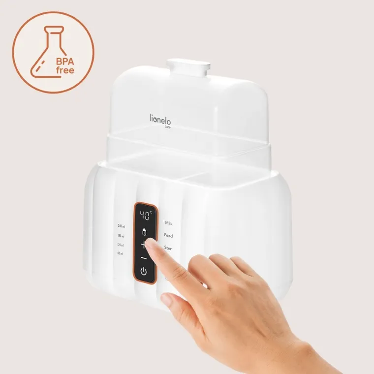 Lionelo, Thermup Double, podgrzewacz do butelek, sterylizator, white