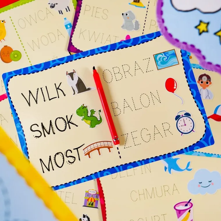 Lisciani, Montessori, szkoła pisania z 18 tabliczkami