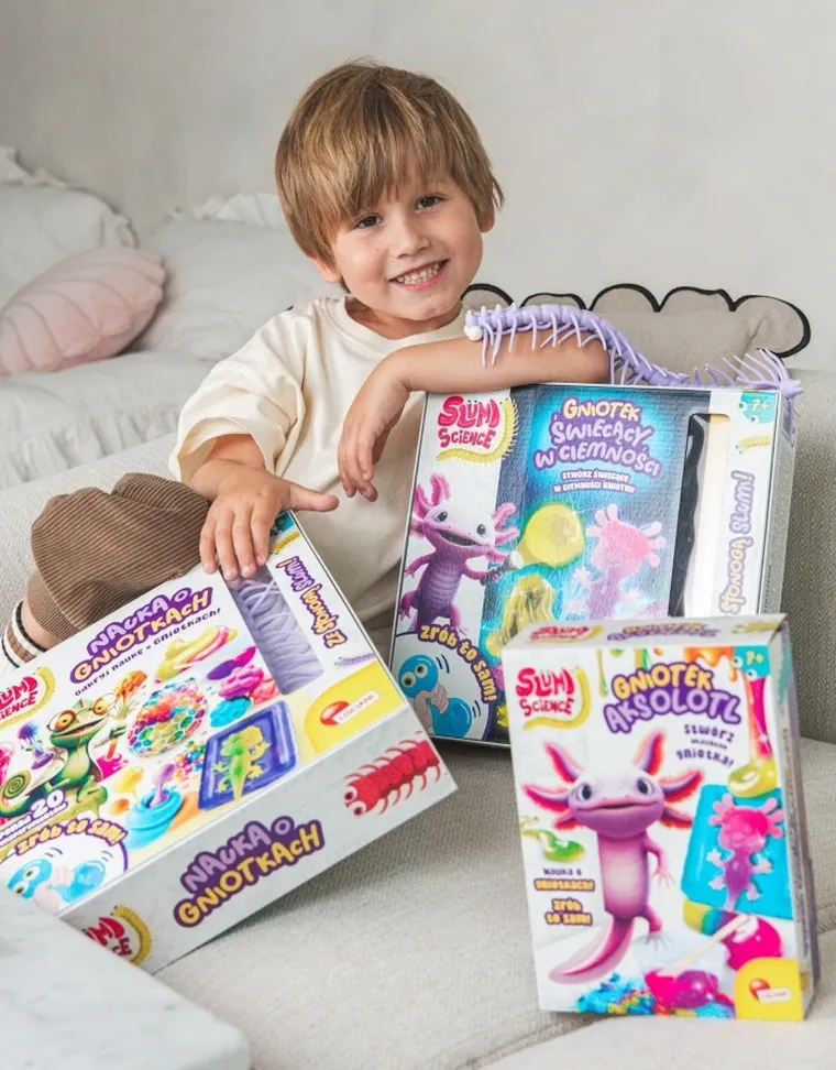 Lisciani, Slumi science, Gniotek w ciemności, zestaw do tworzenia gniotków