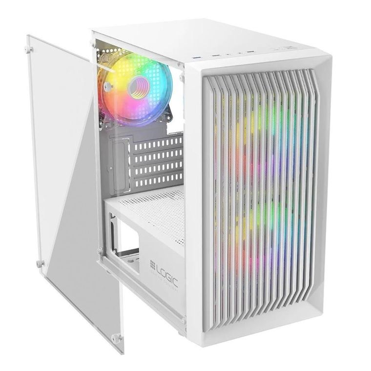 Logic Concept, Atos ARGB Mini, obudowa komputerowa, USB 3.0, biała