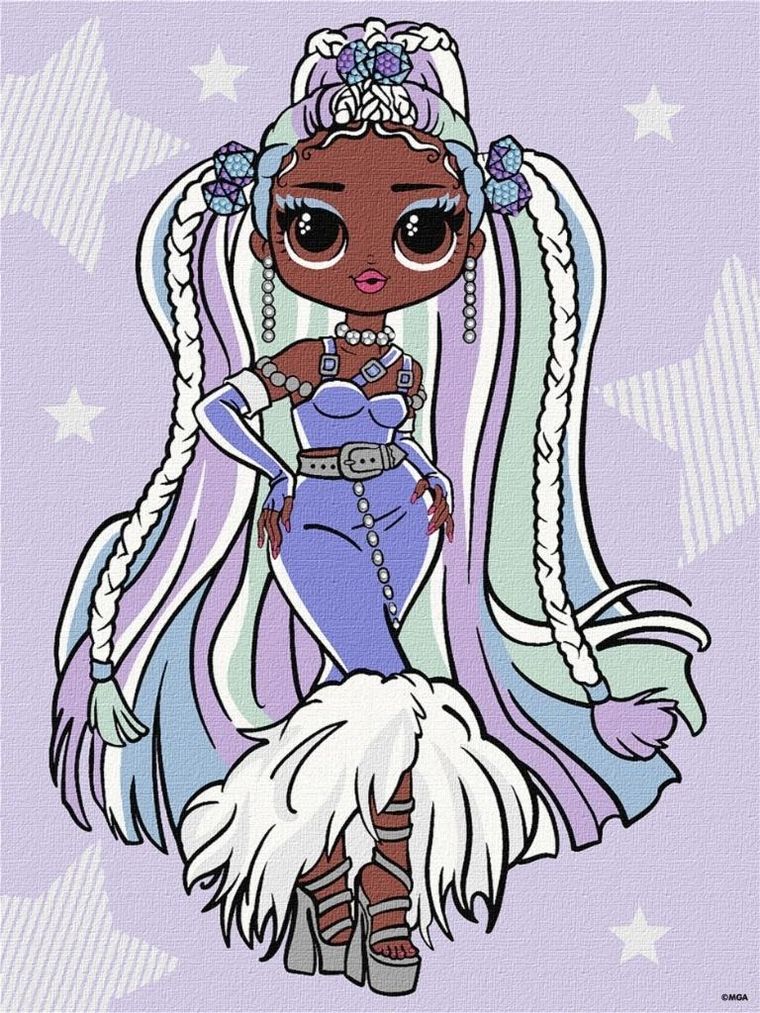 L.O.L. Surprise! malowanie po numerach, 30-40 cm