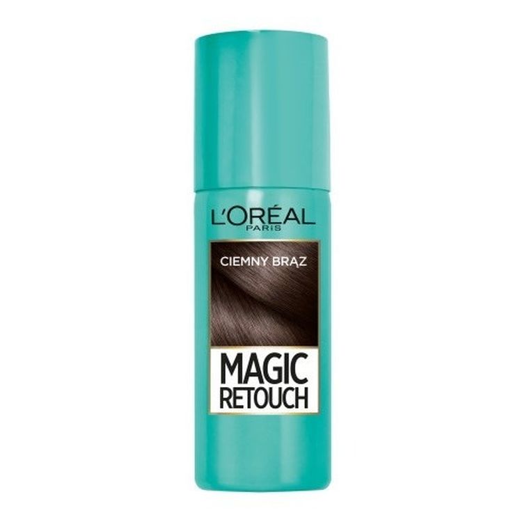 L'Oreal Paris, Magic Retouch, spray do retuszu odrostów, ciemny brąz, 75 ml