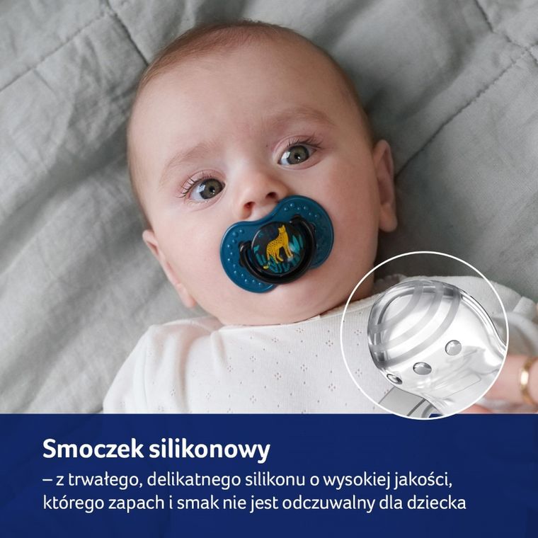 Lovi, Jungle Vibes Girl, smoczek silikonowy, dynamiczny, 0-3m, 2 szt.