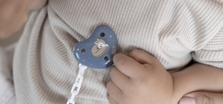 Lovi, Night&Day, łańcuszek do smoczka, niebieski