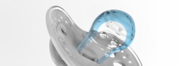 Lovi, Night&Day, smoczek silikonowy, dynamiczny, 18m+, różowy, 2 szt.