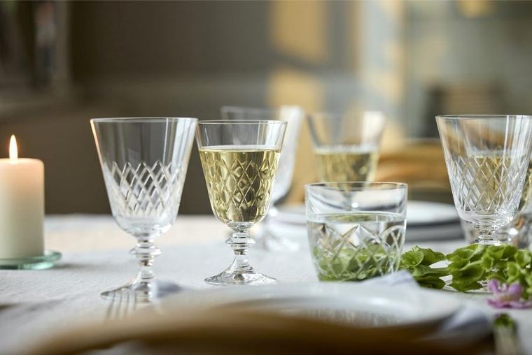 Lyngby Glas, kieliszki do białego wina ze szkła kryształowego, Eaton, 230 ml, 2 szt.