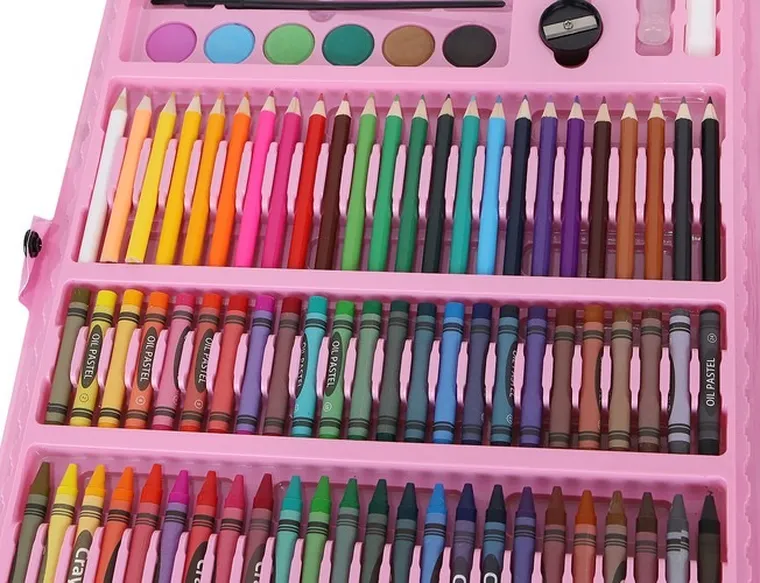 Maaleo, zestaw do malowania w walizce, różowy, 168 szt.