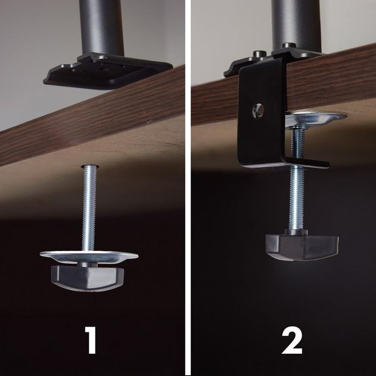 Maclean, uchwyt na monitor, sprężyna gazowa, 17"-32", 2-10 kg, czarny, MC-135