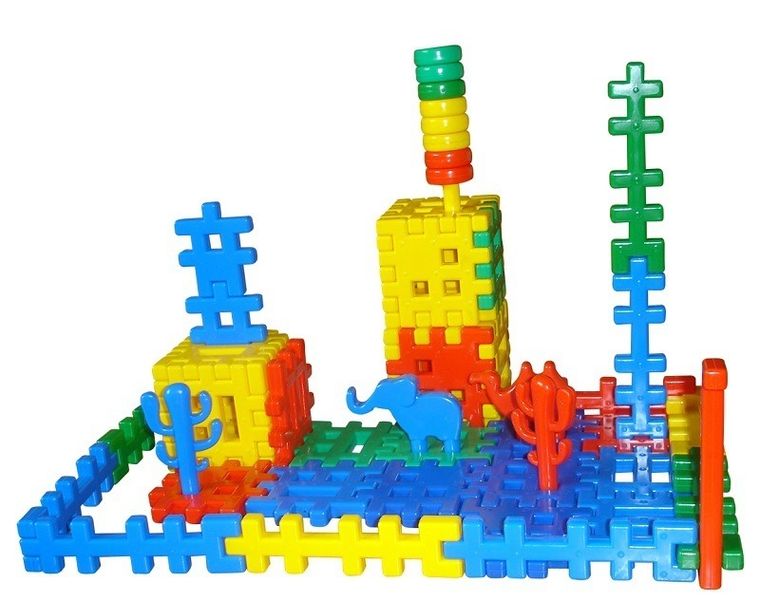 Macyszyn Toys, klocki konstrukcyjne, wafle, 110 elementów