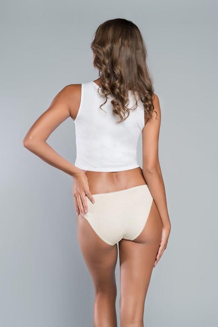 Majtki figi damskie, ecru, Salma, Italian Fashion