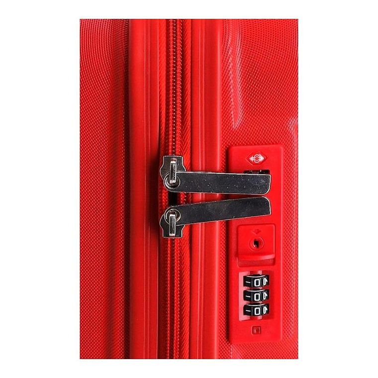 Mała walizka, kosmetyczka podróżna, czerwona