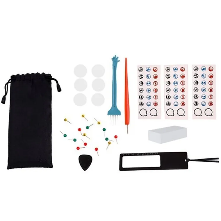 Malatec, mapa świata, zdrapka z flagami + akcesoria