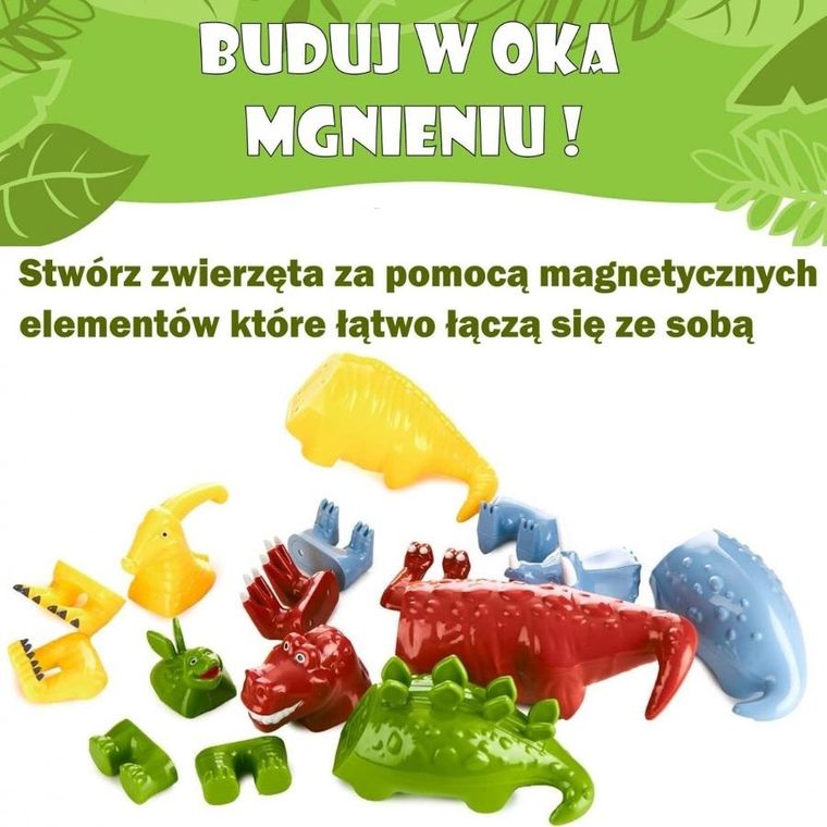MalBlo, Magnetic, Dinozaury, zestaw figurek