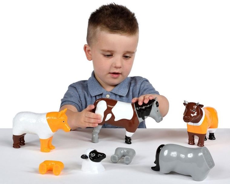 MalBlo, Magnetic, mini zwierzęta gospodarskie, zestaw figurek