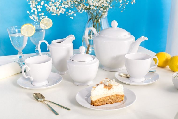 MariaPaula, klasyka biała, zestaw kawowy 6/21