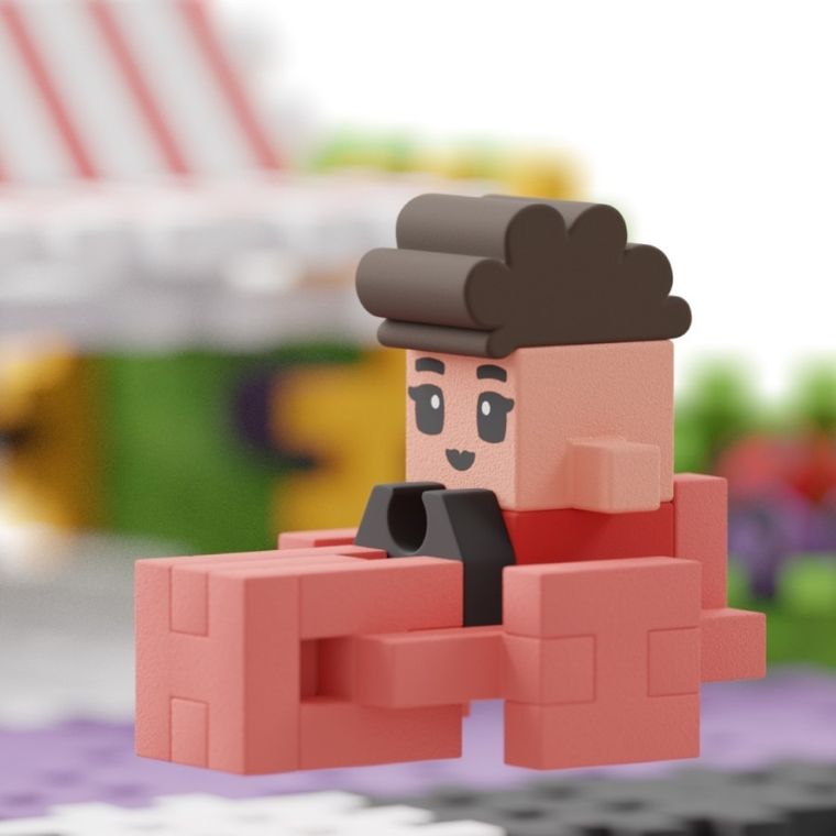 Marioinex, Mini Waffle, City, Sklep, klocki konstrukcyjne, 148 elementów