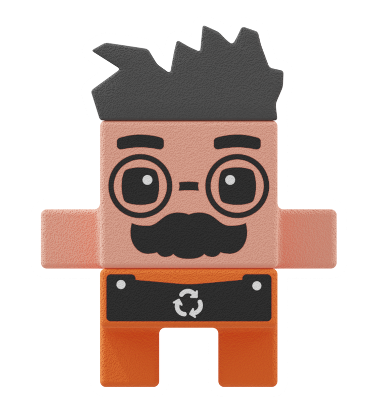 Marioinex, Mini Waffle, City, Śmieciarka, klocki konstrukcyjne, 148 elementów