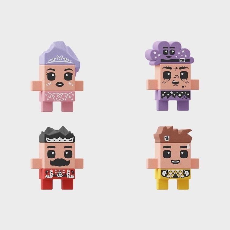 Marioinex, Mini Waffle, Księżniczka, klocki konstrukcyjne, 280 elementów