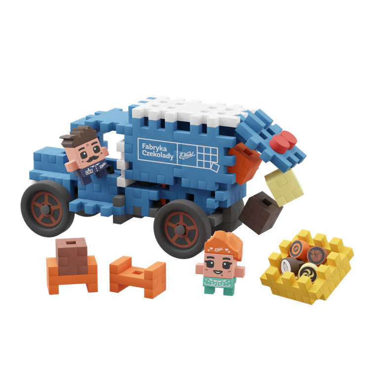 Marioinex, Mini Waffle, Wedel, Słodka Furgonetka, klocki konstrukcyjne, 100 elementów