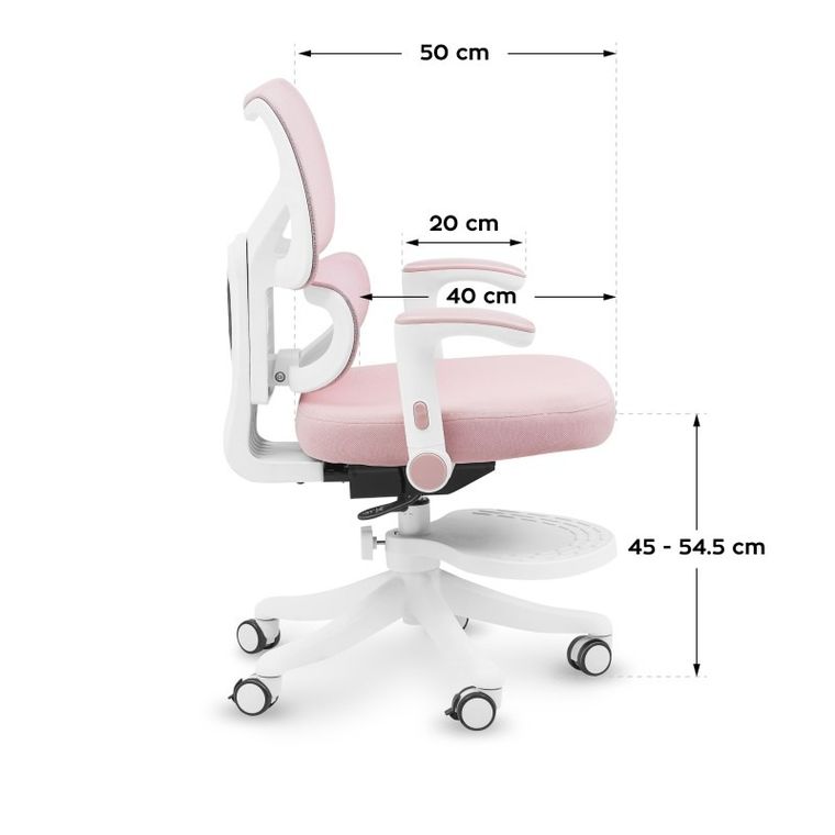 Mark Adler, Junior 5.3, fotel obrotowy, różowy