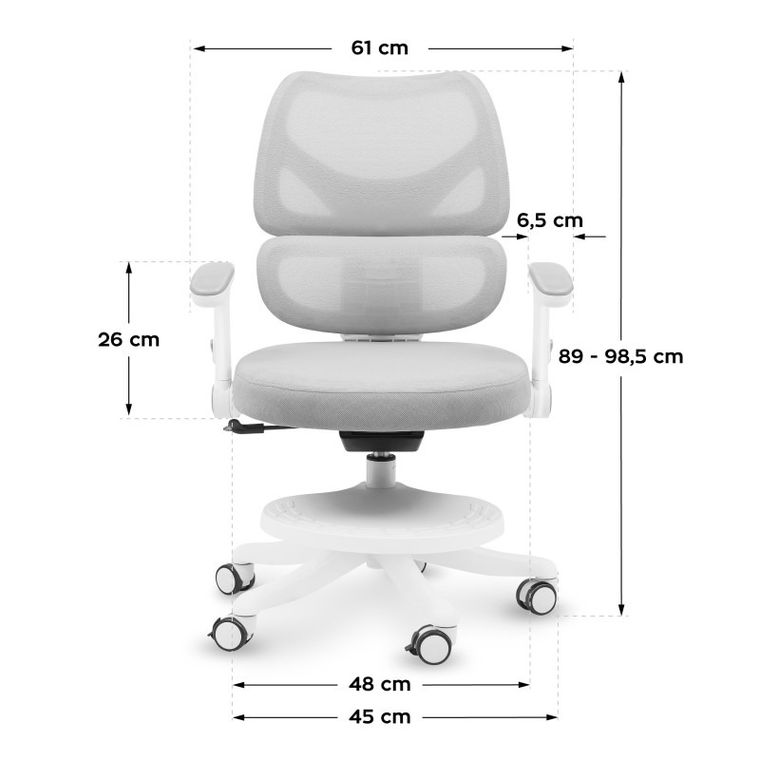 Mark Adler, Junior 5.3, fotel obrotowy, szary