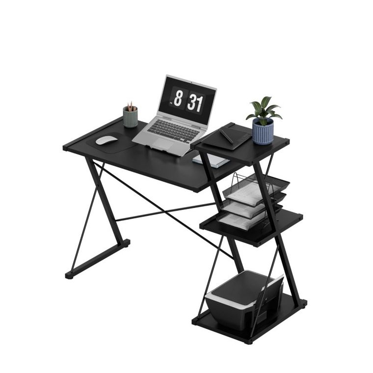 Mark Adler, Leader 3.5, biurko z półkami, Black, 116 cm