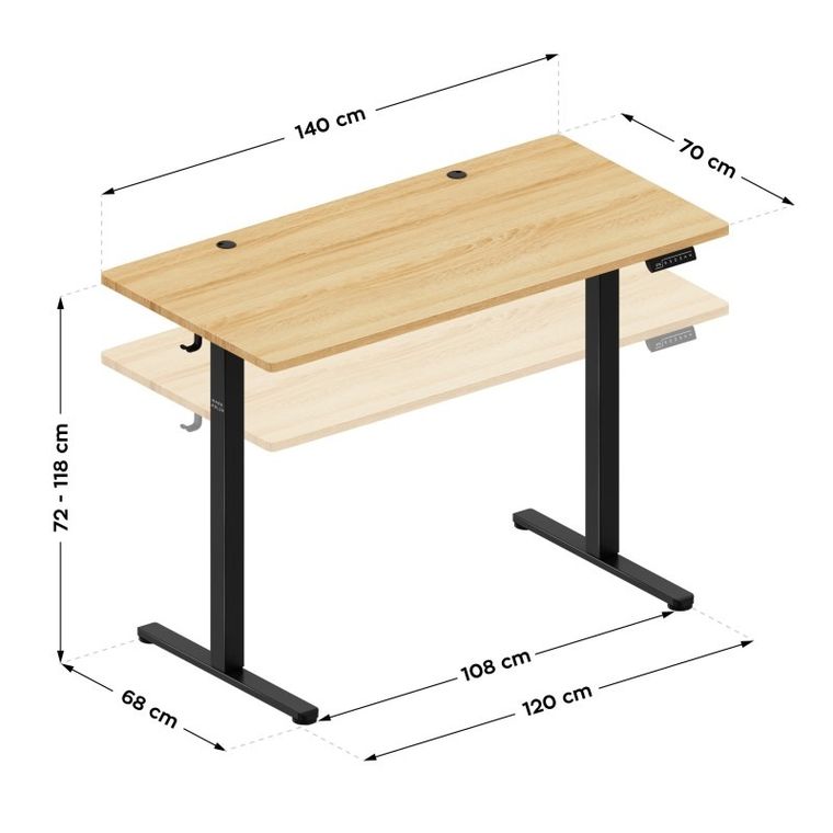 Mark Adler, Leader 7.3, biurko elektryczne, Craft, 140 cm