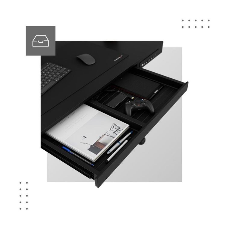 Mark Adler, Leader 8.2, biurko z regulacją wysokości, Black, 120 cm