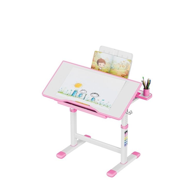 Mark Adler, Study 3.0 Pink, ergonomiczne biurko dla dziecka, 66 cm