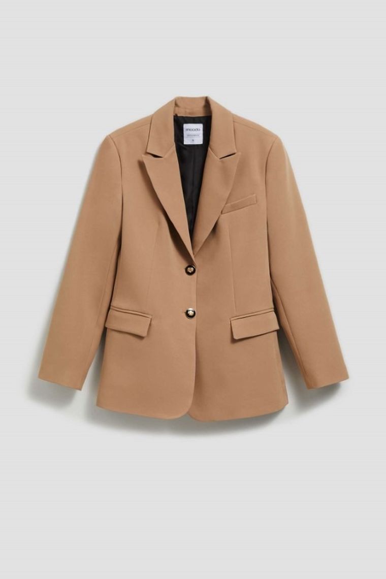 Marynarka damska, beżowa, Moodo