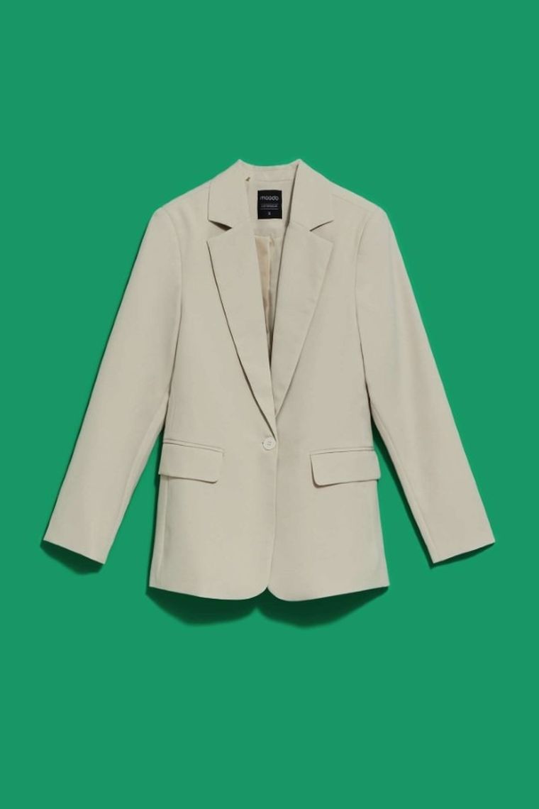 Marynarka damska, beżowa, Moodo