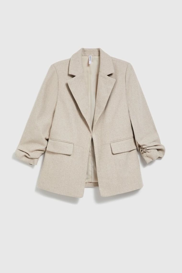 Marynarka damska, beżowa, Moodo