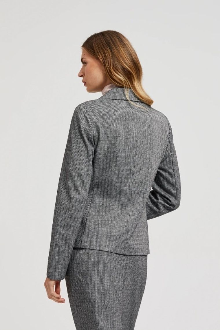 Marynarka damska, szara, Moodo