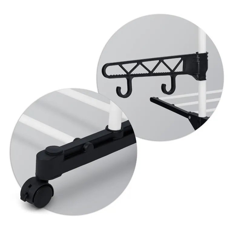 Massido, Delia, suszarka na pranie stojąca, rozkładana, biała, 15 m