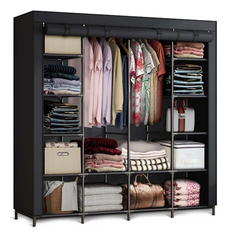 Massido, duża szafa tekstylna, czarna