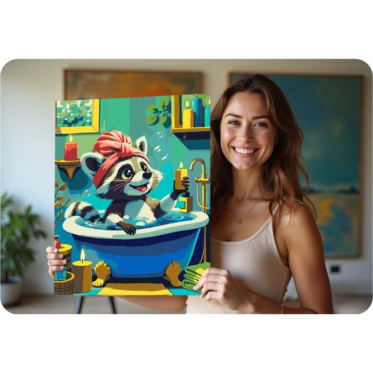 Massido, malowanie po numerach, Szop, 40-50 cm