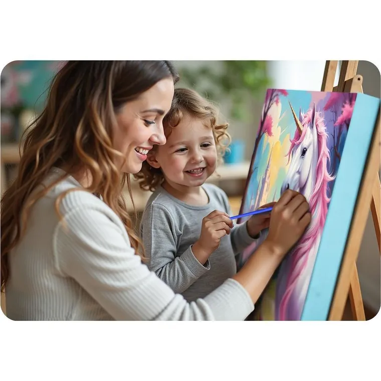 Massido, obraz do malowania po numerach, Jednorożec, 40-50 cm