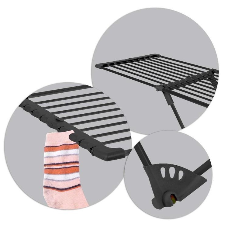 Massido, Ursula, suszarka na pranie, z kółkami, teleskopowa, 20mb