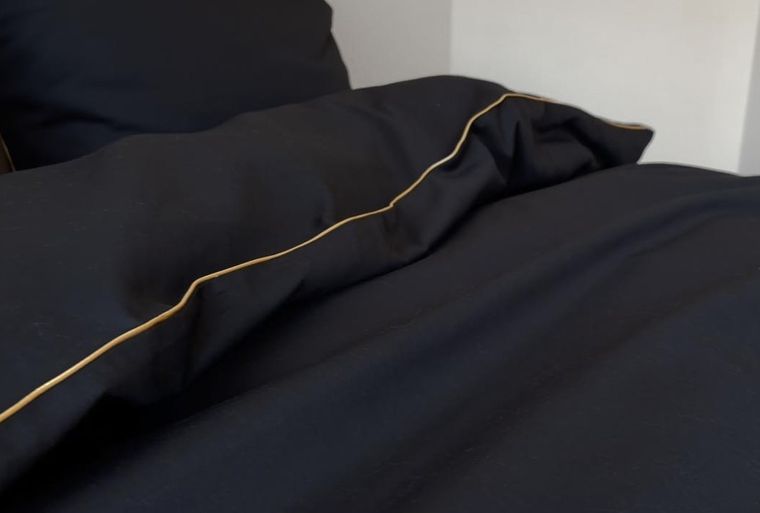 Matex, Gold Line, pościel satynowa, jednobarwna z wypustką, 200-220 cm