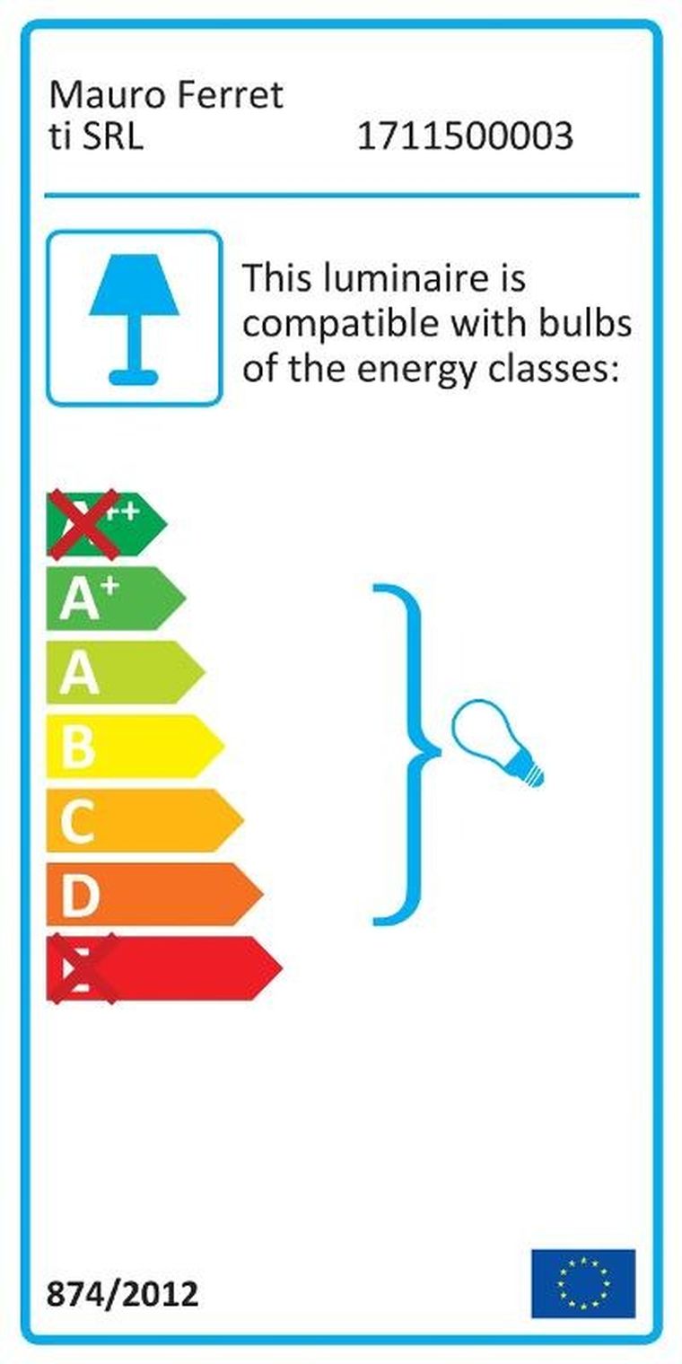 Mauro Ferretti, lampa stołowa ze złotym zdobieniem, Circly
