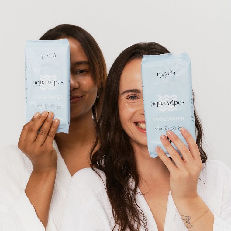 Mayola, chusteczki nawilżane, 99.9% wody i owies, 60 szt.