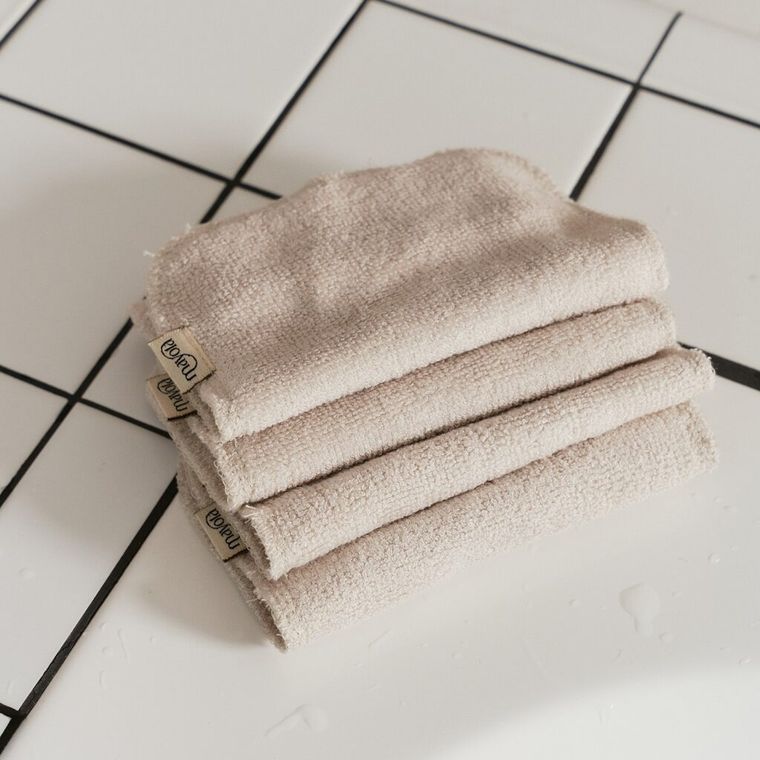 Mayola, myjki wielorazowe bambusowe w woreczku, 5 szt.