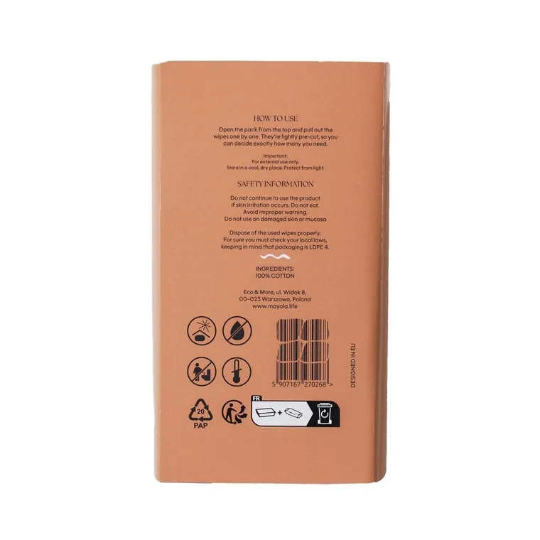 Mayola, waciki bawełniane w taśmie, 9-10 cm, 60 szt.