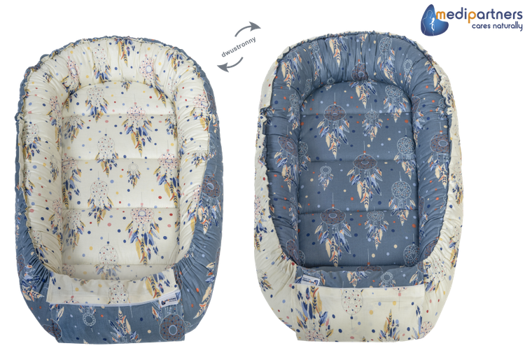 Medi Partners, Łapacze Snów, gniazdo niemowlęce, kokon solo, szary