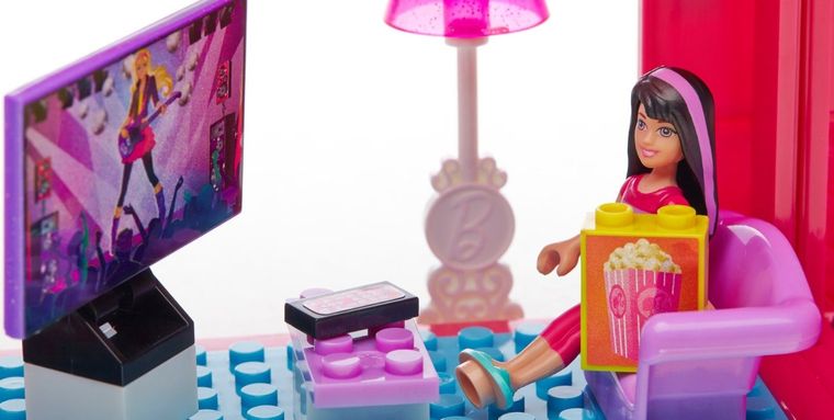 MEGA Bloks, Wspaniały domek Barbie, klocki, 222 elementy