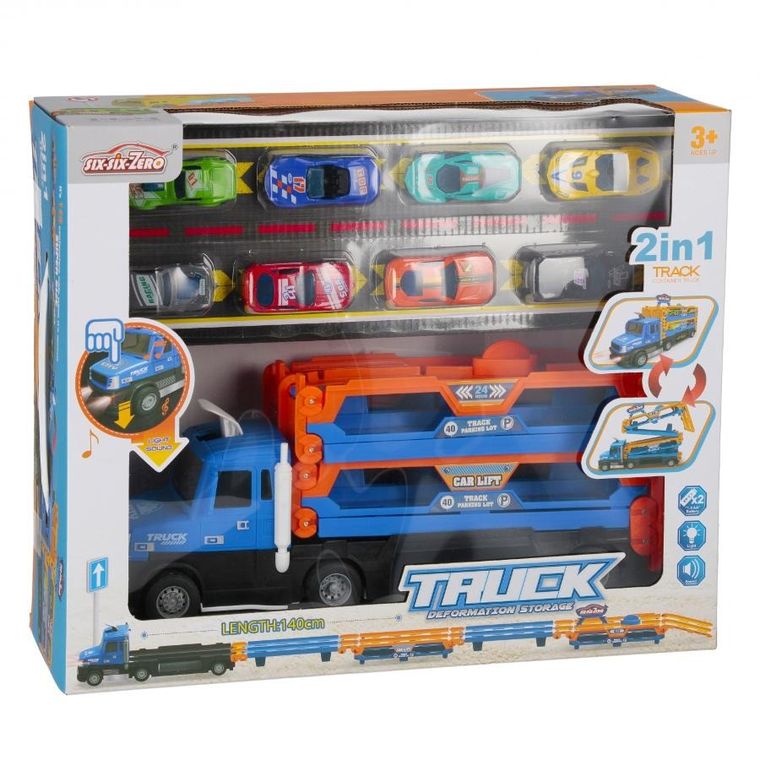 Mega Creative, ciężarówka transporter z autkami