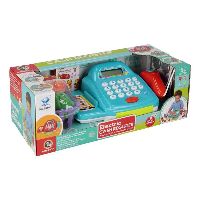 Mega Creative, kasa sklepowa z akcesoriami